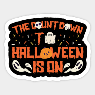 The Countdown To Halloween Is On Sticker